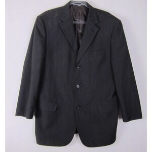 Giorgio Cosani Le Collezioni Size 42R Hand Tailored Black Suit Jacket Blazer